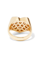 18K YG Heart Diamond Ring:Yellow Gold:49